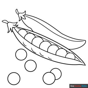 peas coloring pages