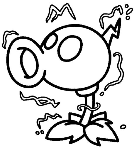 peashooter coloring pages