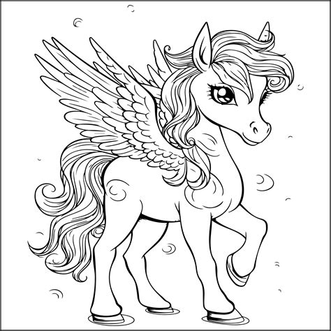 pegasus coloring page