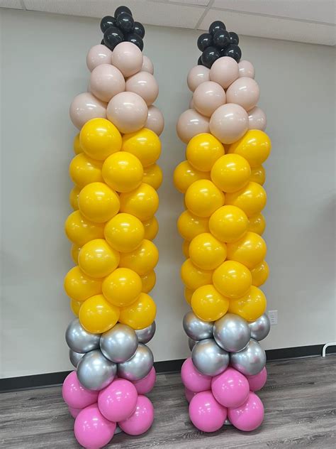 pencil balloon column