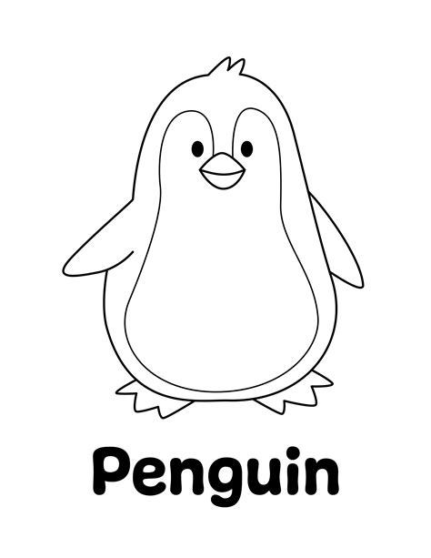 penguin coloring sheet