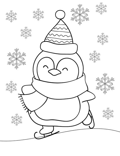 penguin coloring sheet pdf
