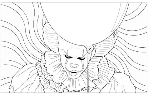 pennywise coloring pages