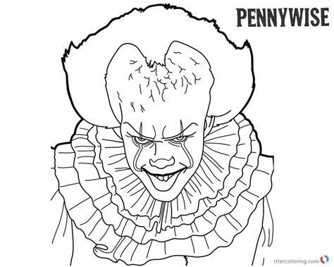 pennywise printable coloring pages