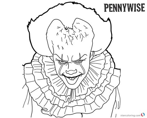 pennywise printable coloring pages