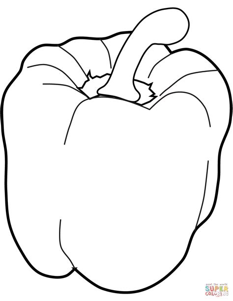 pepper coloring pages