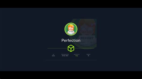 Perfection Htb Walkthrough