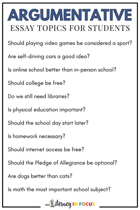 persuasive essay topics for kids easy