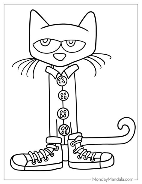 pete the cat coloring pages pdf