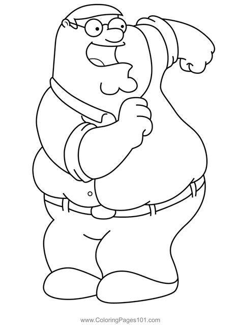 peter griffin coloring pages