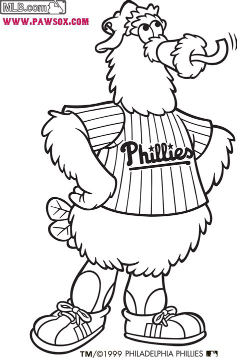 philly phanatic coloring pages