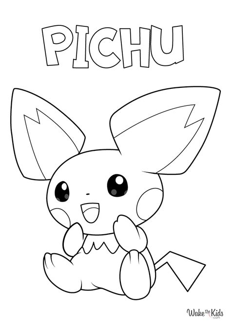 pichu coloring pages