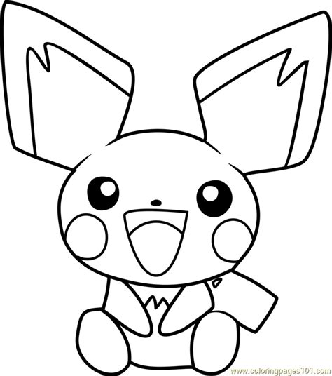 pichu pokemon coloring pages