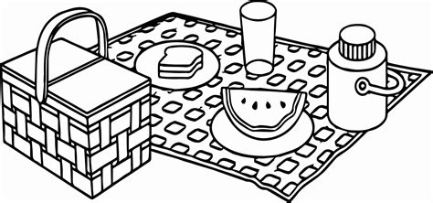 picnic coloring pages