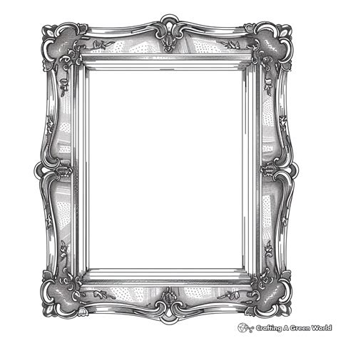 picture frame coloring pages