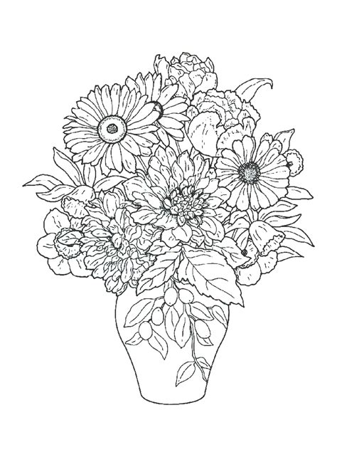 pictures to print and color of flowers