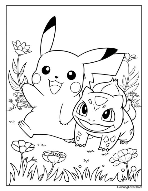pikachu coloring picture