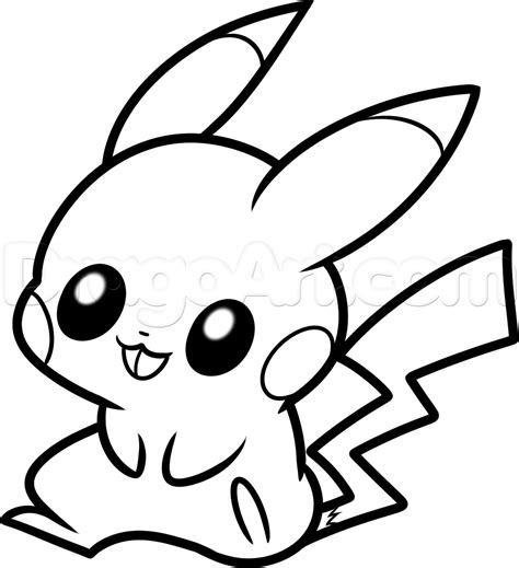 pikachu drawing coloring pages