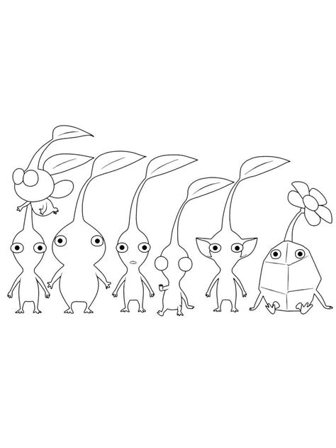 pikmin coloring pages