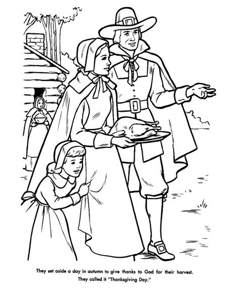 pilgrim coloring pages