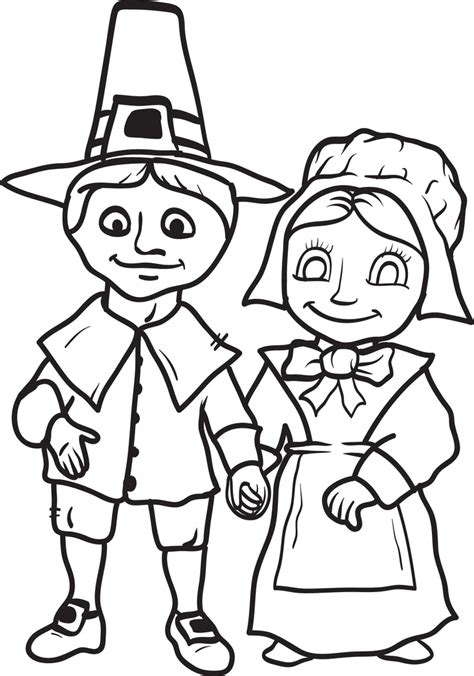 pilgrims coloring pages