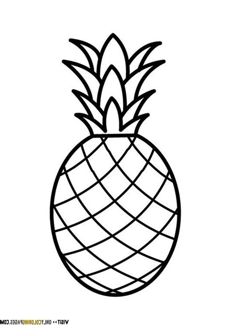 pineapple coloring pages