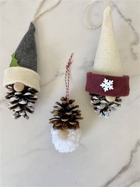 pinecone gnome ornament
