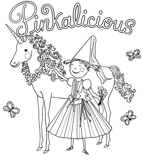 pinkalicious coloring pages
