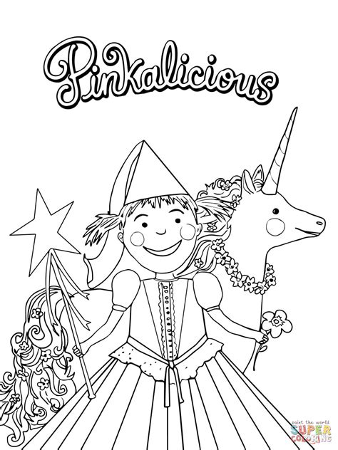 pinkalicious coloring pages