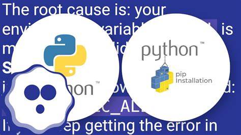 pip install - localeError unsupported locale setting