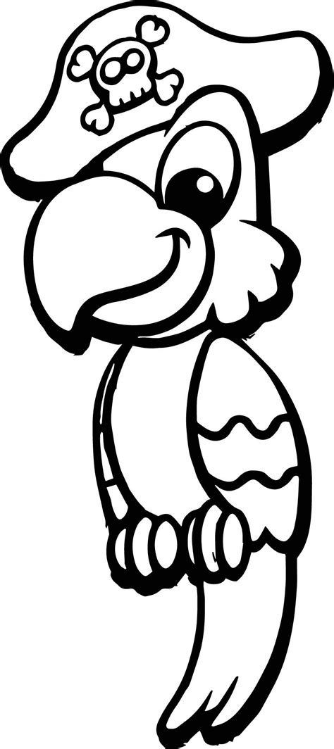 pirate parrot coloring pages