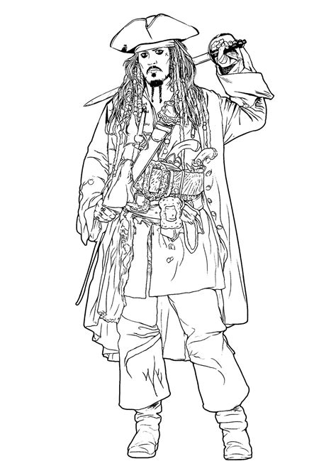 pirates of the caribbean coloring pages to print