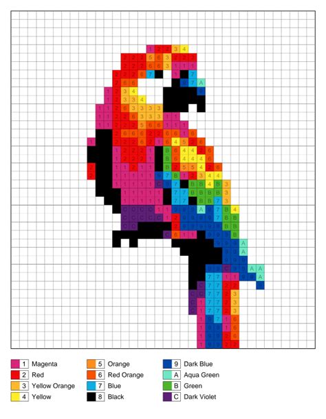 pixel coloring pages pdf