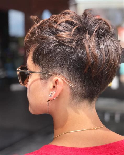 pixie cut shaved back