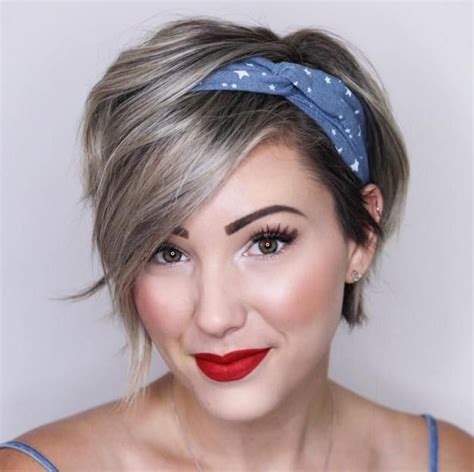pixie cut with barrettes