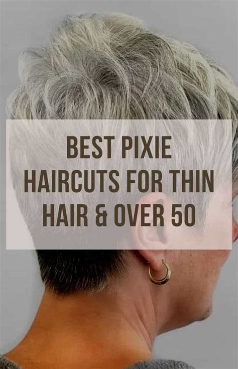 pixie cuts for fine hair over 50