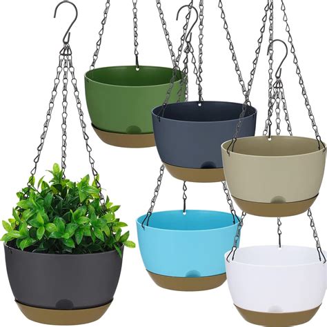 plastic hanging flower pots