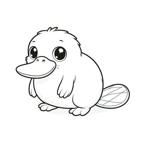 platypus coloring page