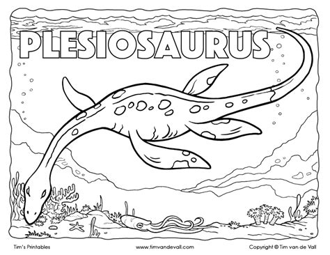 plesiosaurus coloring pages