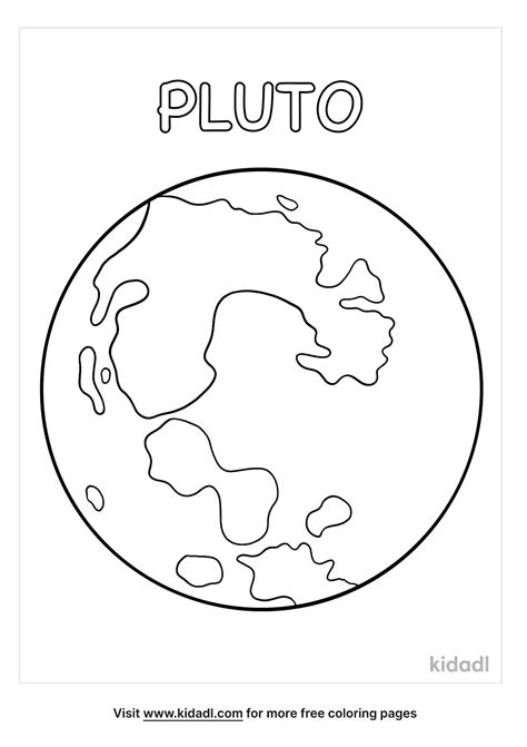 pluto planet coloring pages