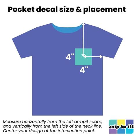 Pocket Logo Size Chart