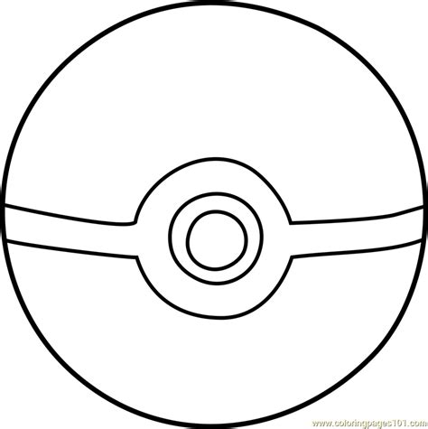 pokemon ball coloring page