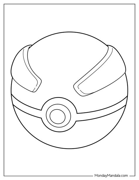 pokemon ball coloring pages