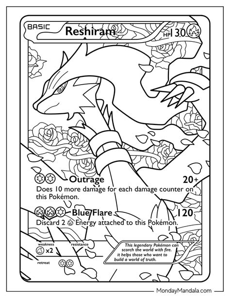 pokemon card coloring pages printable