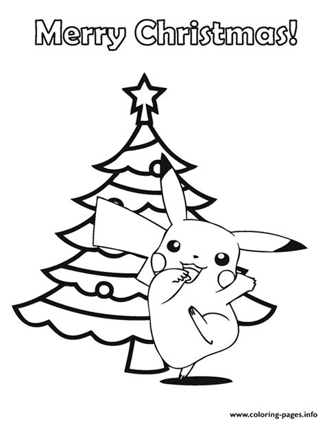 pokemon christmas coloring sheet