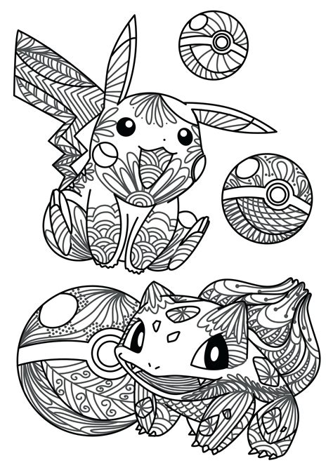 pokemon coloring pages cute