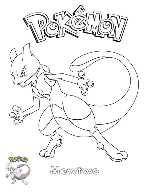 pokemon coloring pages mewtwo