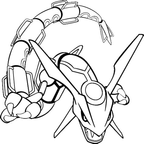 pokemon coloring pages rayquaza