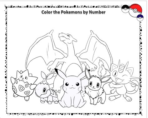 pokemon coloring pages with color