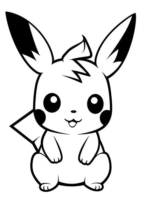 pokemon colouring pikachu